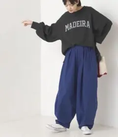 OMNES●ダンプバルーンイージーパンツ　M ブルー⚫️サーカス　ハーベスティ