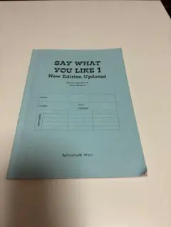 Say What You Like 1 新版