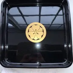 お盆　　家紋入り(剣片喰)