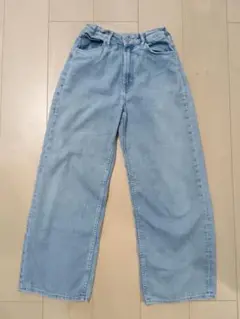 Ｈ&M　キッズ　ワイドレッグデニム　　ウエスト調整付き