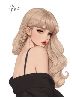 【G-5】人物シート 女の子　コラージュ素材　おすそ分け