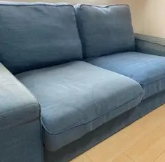 IKEA 引取限定　青色ファブリックソファ モダンデザイン