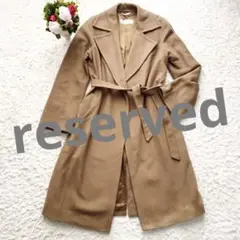 美品 Maxmará 白タグ カシミヤ100% キャメル ロング コート ベルト