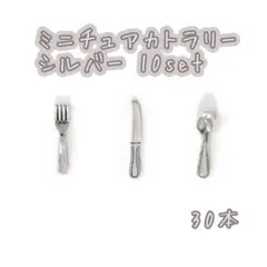 ミニチュア シルバーカトラリー10set 30本 【815】