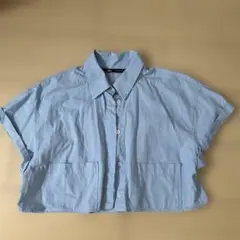 ZARA ライトブルー 半袖シャツ Sサイズ