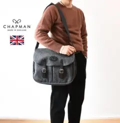 英国製 JOHN CHAPMAN ジョンチャップマン ツイードショルダーバッグ