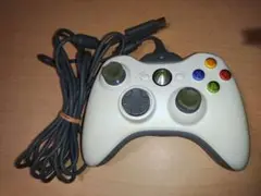 XBOX360 マイクロソフト純正 有線/無線兼用コントローラー 白