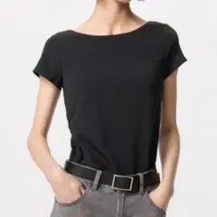 【UNIQLO】エアリズムコットンローバックブラTシャツ Мサイズ
