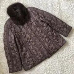 ✨ レディース ✨ キルティング オシャレ ジャケット アウター ブラウン Ⅼ