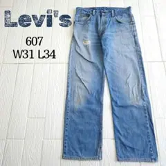 Levi's リーバイス 607 デニム 古着 W31 L34 ブルー
