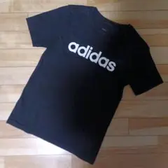 adidas　アディダス　Tシャツ　150　黒　ブラック　キッズ