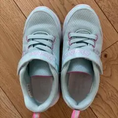 Skechers 水色 スニーカー マジックテープ付き　19㎝