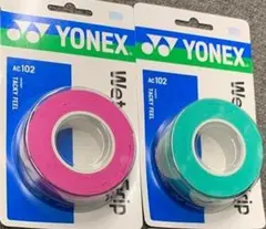 ヨネックス　ウェットスーパーグリップ AC102［3本入］　PとGR／〠m