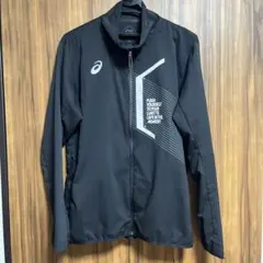 asics ブラック ジャケット
