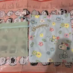 新品未使用 スヌーピー トラベル巾着