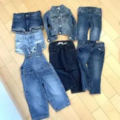 キッズ⚪︎デニム7点セット Hu0026M