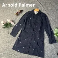 Arnold Palmer アーノルドパーマー　シャツワンピース　ネイビー　2