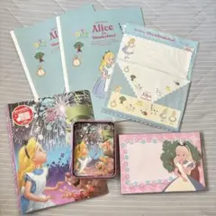 【新品未使用】ディズニー 不思議の国のアリス 文具セット ③