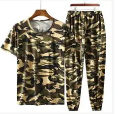 サマーセット 迷彩 上下セット メンズ カジュアル ルームウェア ２XL