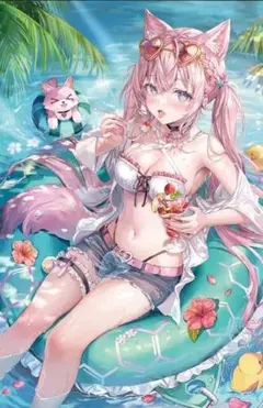 コミケ C104 さしみねこ屋 ももこ 博衣こより B2タペストリー ホロライブ