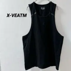 X-VEATM ブラック　ノースリーブ　タンクトップ　M オーバーサイズ
