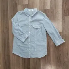 Golden Bear ストライプ柄シャツ Lサイズ ブルー