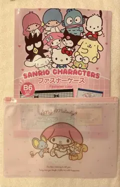 ダイソー サンリオ ファスナーケース B6サイズ マイメロディ
