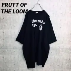x0197 フルーツオブザルーム Tシャツ 黒 6XL