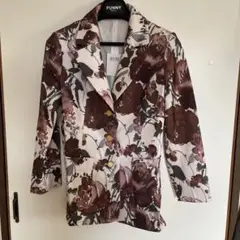 花柄ジャケット ビンテージ　羽織り レトロ