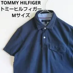 TOMMY HILFIGER　トミーヒルフィガー　ポロシャツ　半袖　ライン　M