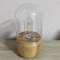 3COINSスリーコインズ 木製ガラスカバーランプ