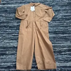 キャメルブラウン オーバーオール 110