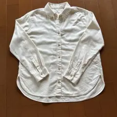 ユニクロ　フランネルシャツ　Sサイズ アイボリー
