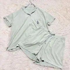 m1229 美品✨UNIQLO ピーナッツエアリズムパイルパジャマ スヌーピー