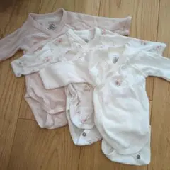 petit bateau プチバトー　長袖ラップシャツ 3点セット
