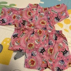 ANPANMAN 甚平 ピンク 90 アンパンマン　浴衣