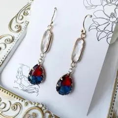 カラフルな雫のピアス2