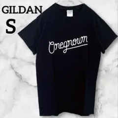 1点物✨GILDAN【S】ブラック Tシャツ ロゴTシャツ 半袖