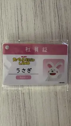 たべっ子どうぶつ LAND うさぎ 社員証 セット