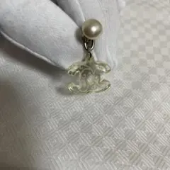 シャネル パールクリアピアス