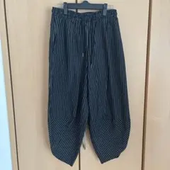 ストライプ サルエルパンツ　海外サイズM