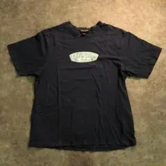 【Eddie Bauer】プリントTシャツ ネイビー 古着usedSM58