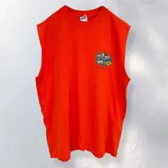 ヤズベック YAZBEK ノースリーブカットソー 魚 綿100% L《k878