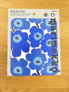 新品未使用　marimekko マウスパッド　ブルー　青　ウニッコ　廃盤