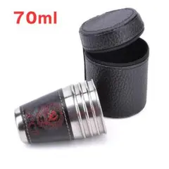 アウトドアカップ・レザーミニコップ(70ml)新品未使用品