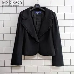 M'S GRACY*フリル衿ウールジャケット