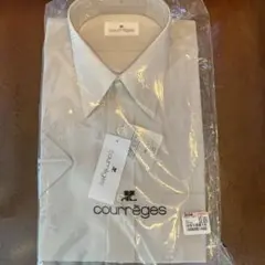 courrèges ベージュ ドレスシャツ