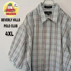 USA古着 BEVERLYHILLS POLOCLUB　半袖ボタンシャツ4XL