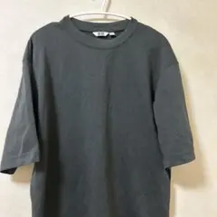 ユニクロ エアリズム5分袖Tシャツ チャコールグレー
