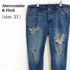 Abercrombie&Fitch ダメージ加工 ボーイフレンドジーンズ 31